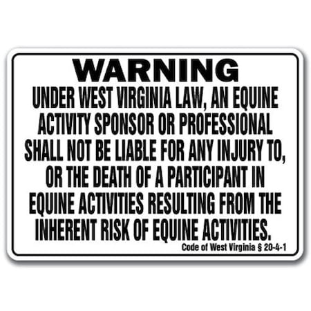 Signmission 14 in Height, 10 in Width, Plastic, 10" x 14", WS-West Virginia Equine WS-West Virginia Equine